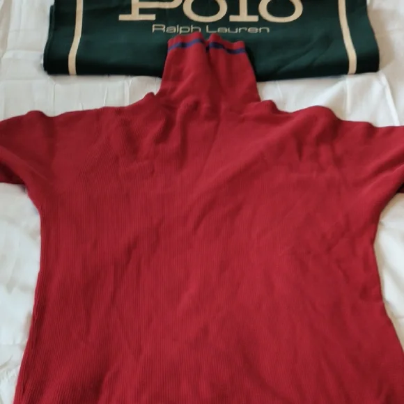 Polo by Ralph Lauren Red Turtleneck Sweater
